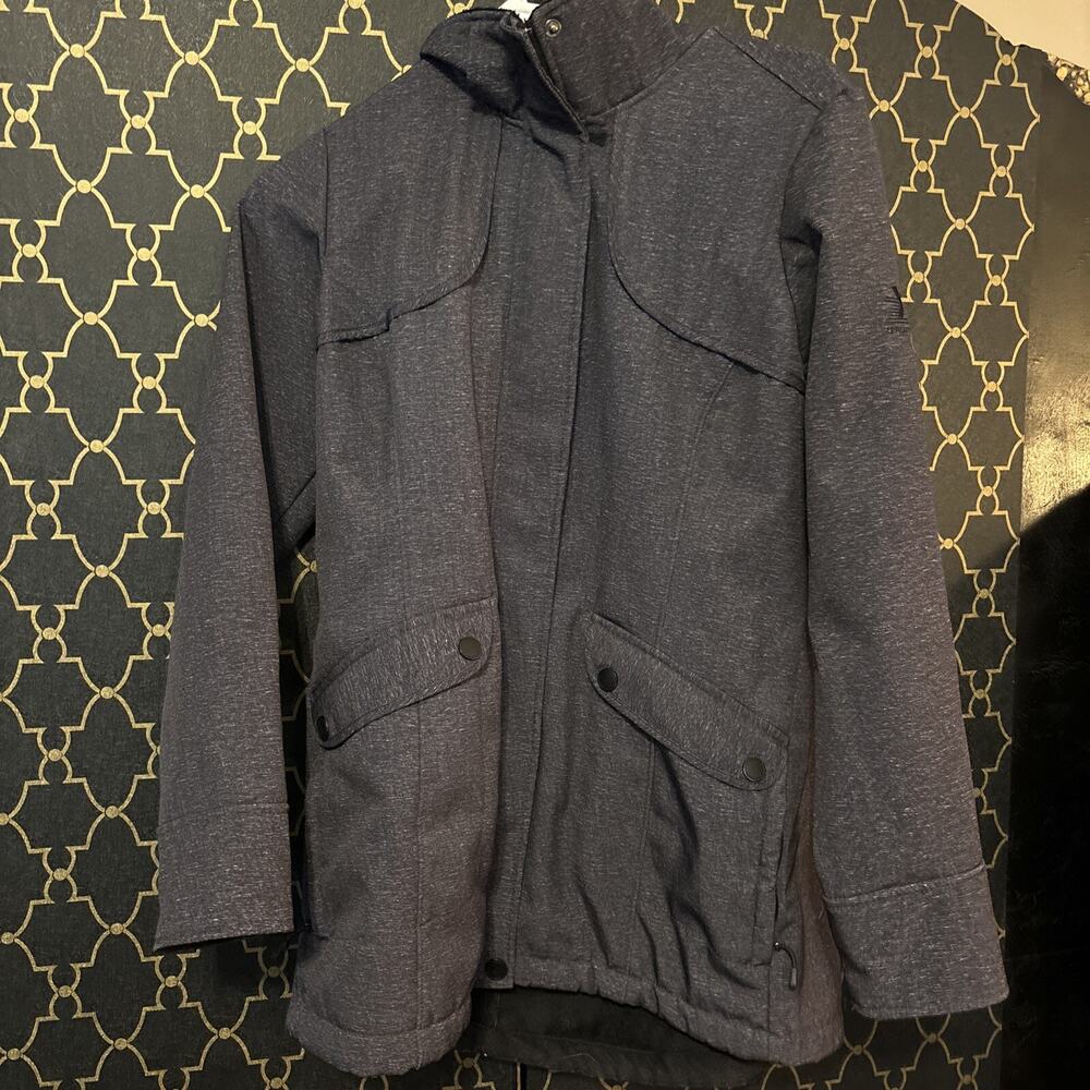 Zero Exposure Charcoal Women's Full Zip Jacket Sz SM-w/o Hood
